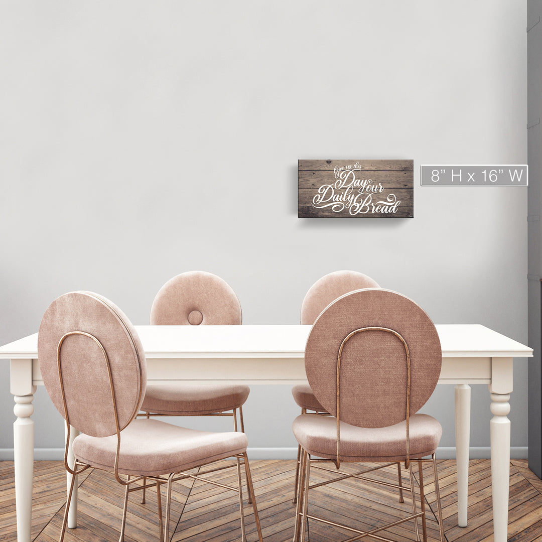 'Prayer' Wrapped Canvas Kitchen Wall Art