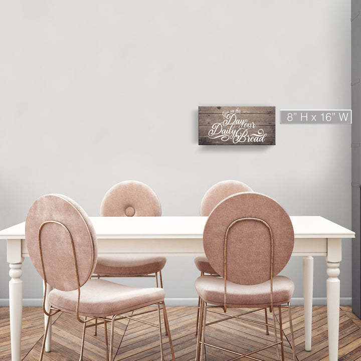 'Prayer' Wrapped Canvas Kitchen Wall Art