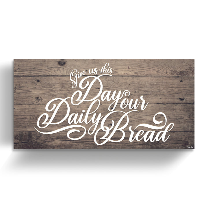 'Prayer' Wrapped Canvas Kitchen Wall Art