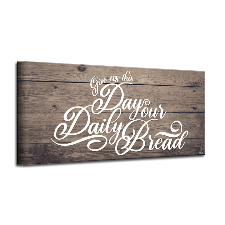 'Prayer' Wrapped Canvas Kitchen Wall Art