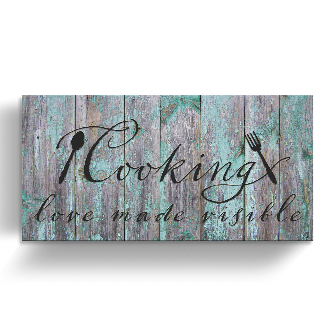 'Cooking' Wrapped Canvas Kitchen Wall Art