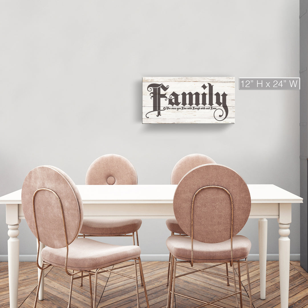 'Love of Family' Wrapped Canvas Harvest Wall Art