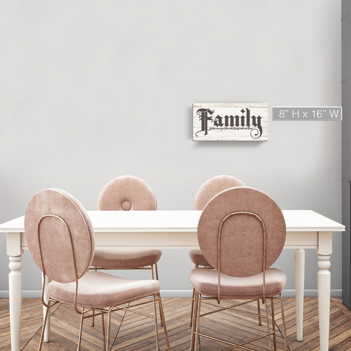 'Love of Family' Wrapped Canvas Harvest Wall Art