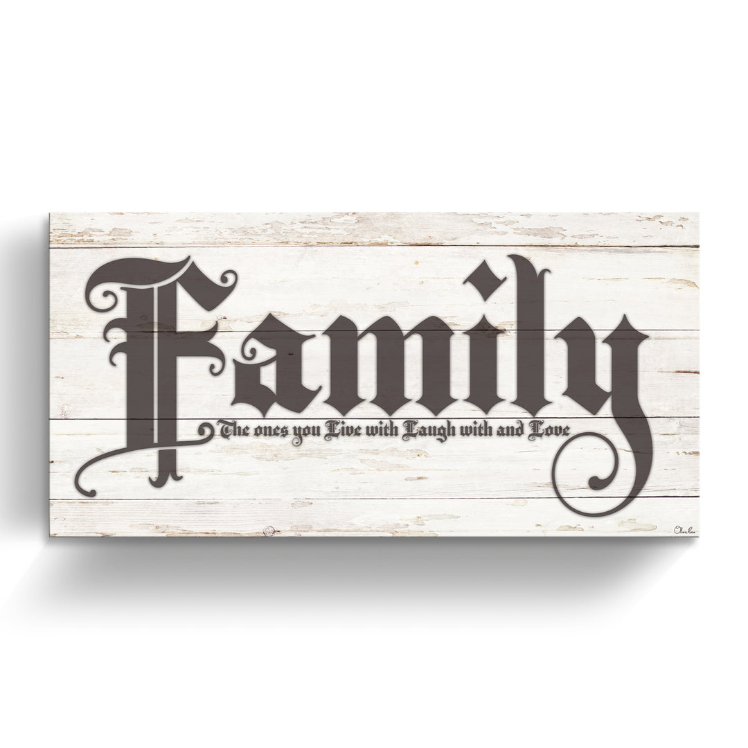 'Love of Family' Wrapped Canvas Harvest Wall Art