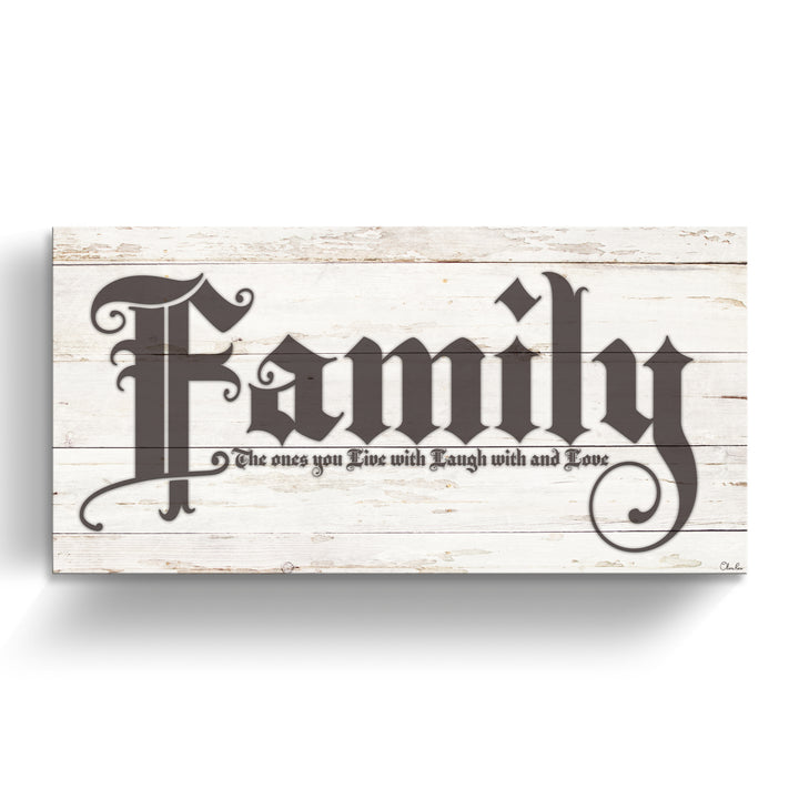 'Love of Family' Wrapped Canvas Harvest Wall Art