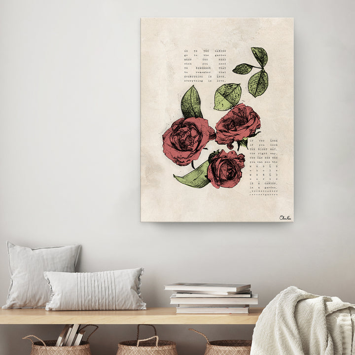 Poetic Flora III'  Floral Wall Art