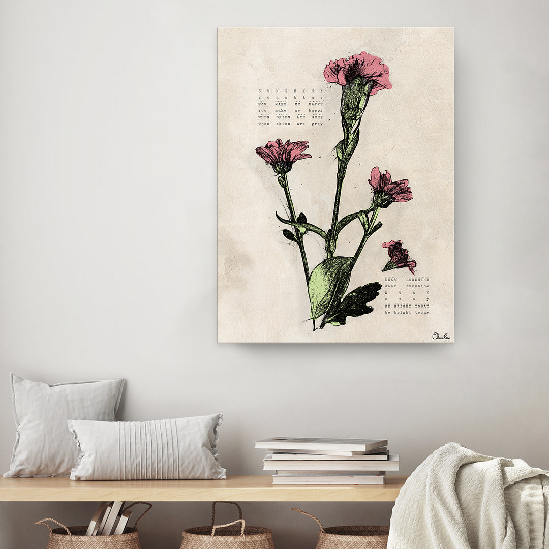 Poetic Flora IV'  Floral Wall Art