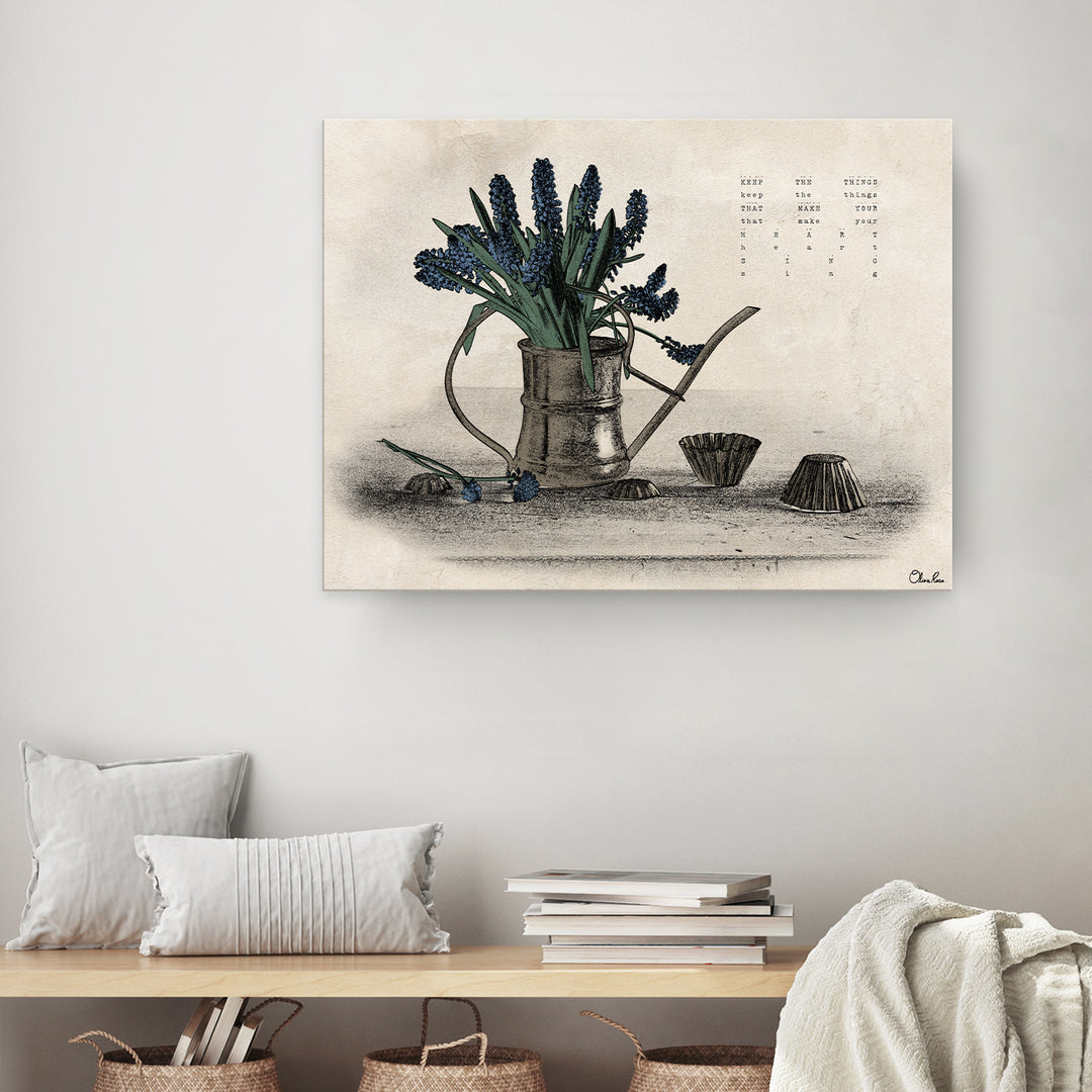 'Poetic Flora XI' Wrapped Canvas Floral Wall Art