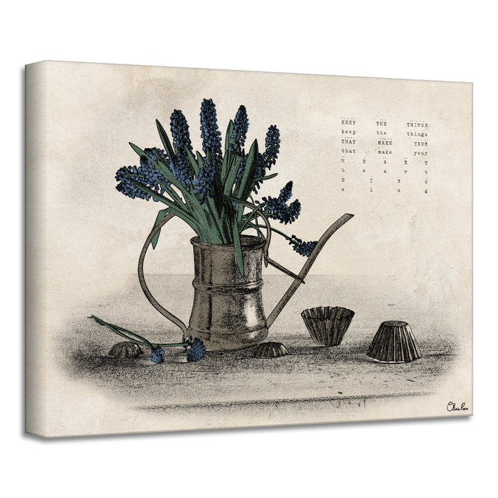 'Poetic Flora XI' Wrapped Canvas Floral Wall Art