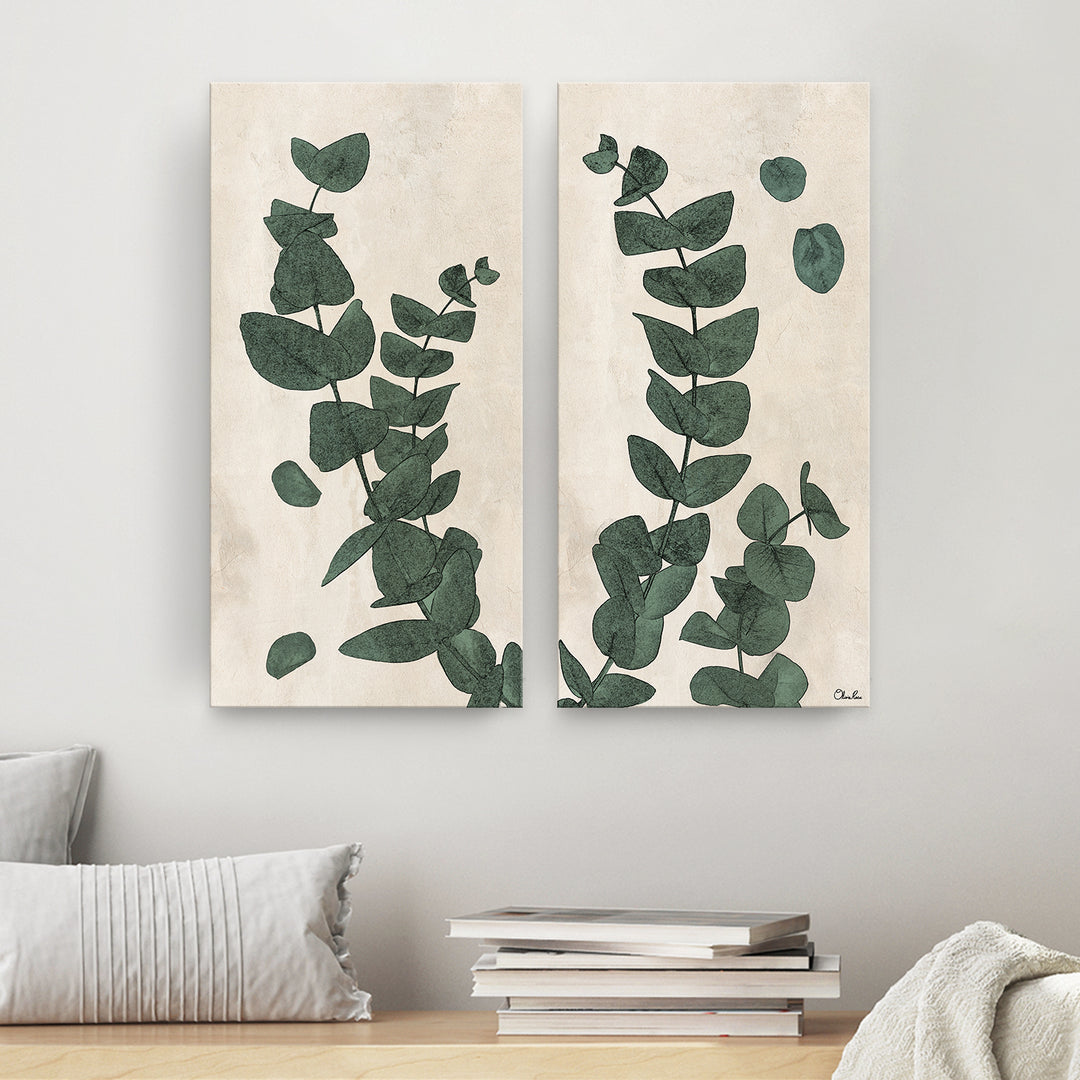 'Poetic Flora Set III' 2-Pc Canvas Botanical Wall Art Set