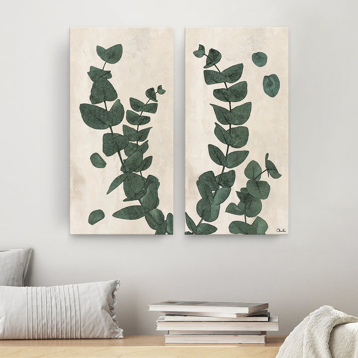 'Poetic Flora Set III' 2-Pc Canvas Botanical Wall Art Set