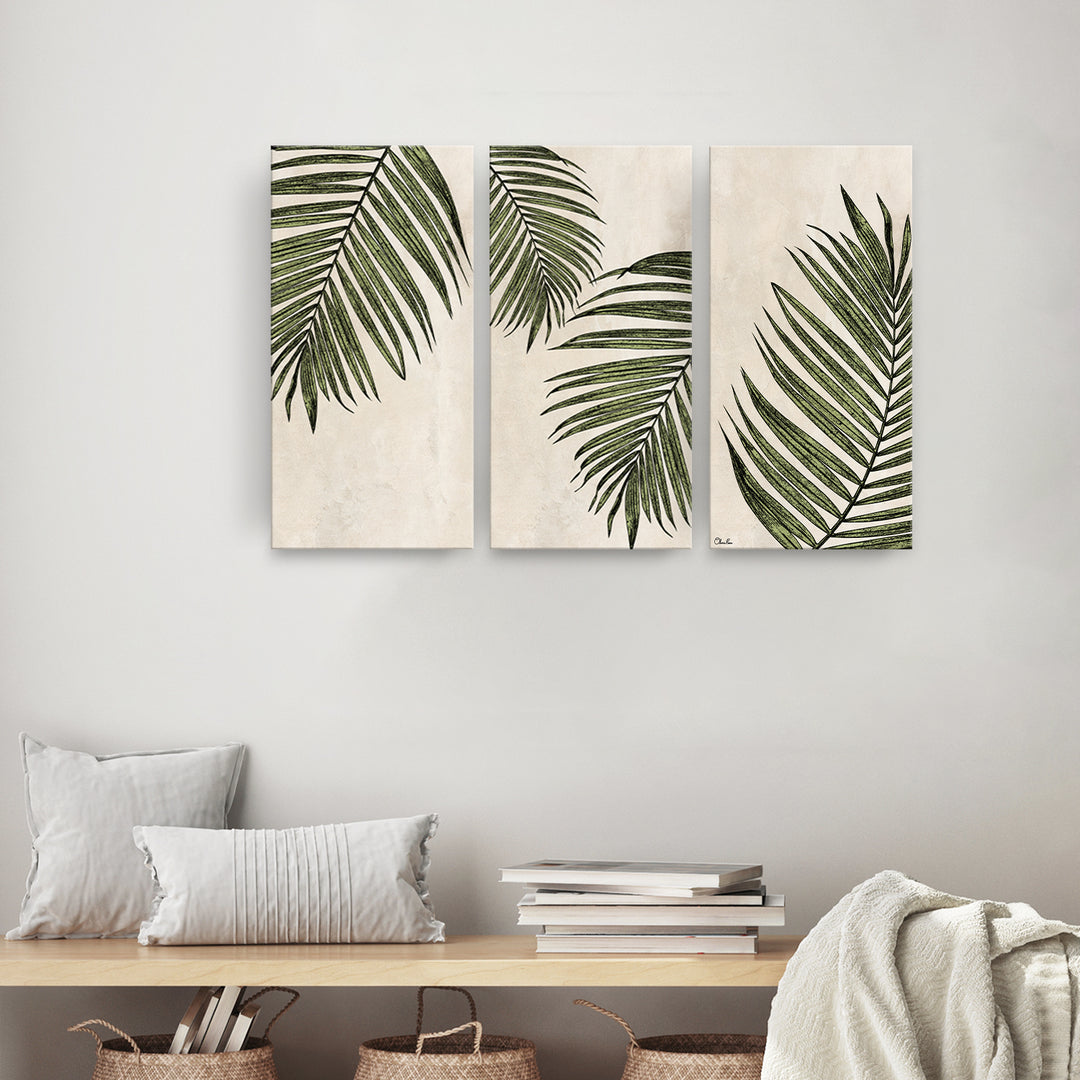 'Poetic Flora Set I' 3-Pc Canvas Botanical Wall Art Set