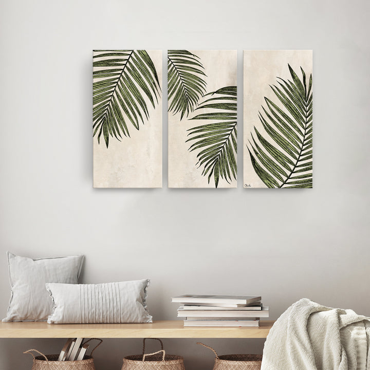 'Poetic Flora Set I' 3-Pc Canvas Botanical Wall Art Set