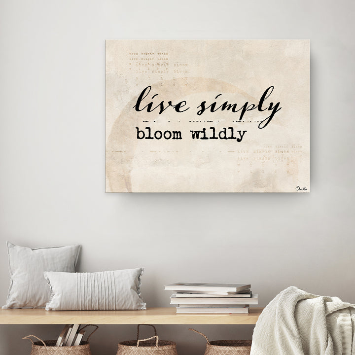 'Poetic Flora XXXIX' Wrapped Canvas Inspirational Wall Art