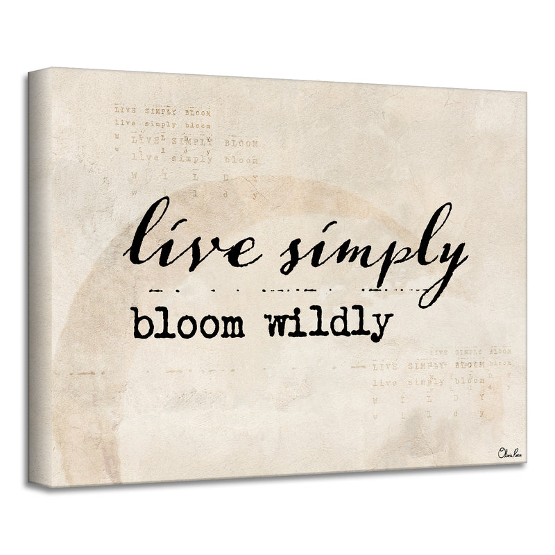 'Poetic Flora XXXIX' Wrapped Canvas Inspirational Wall Art