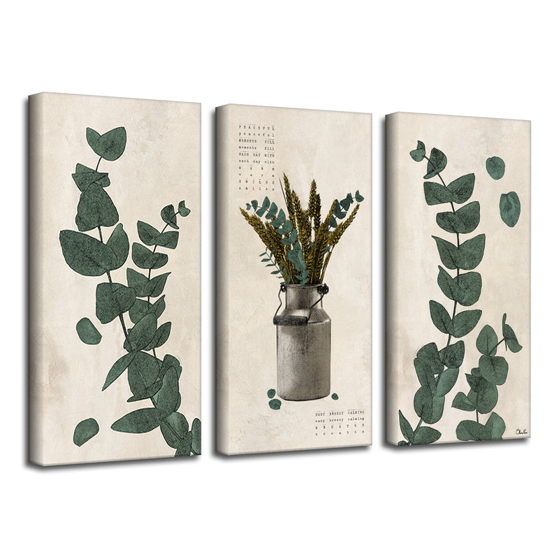 'Poetic Flora Set VI' Canvas Botanical Wall Art Set