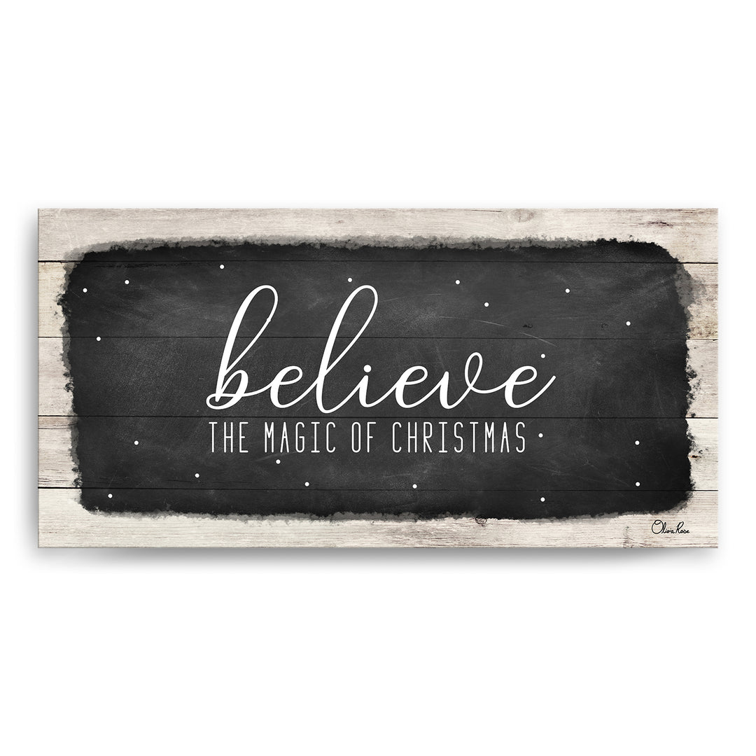 'Believe I' Holiday Canvas Wall Art