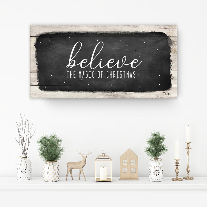 'Believe I' Holiday Canvas Wall Art