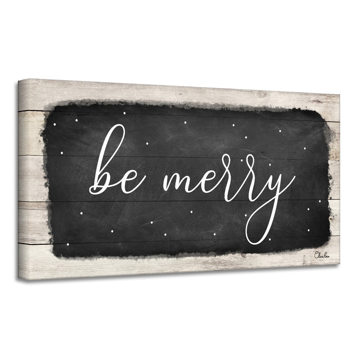 'Be Merry' Holiday Canvas Wall Art