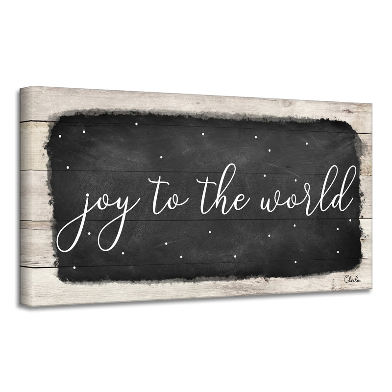 'Joy to the World' Holiday Canvas Wall Art