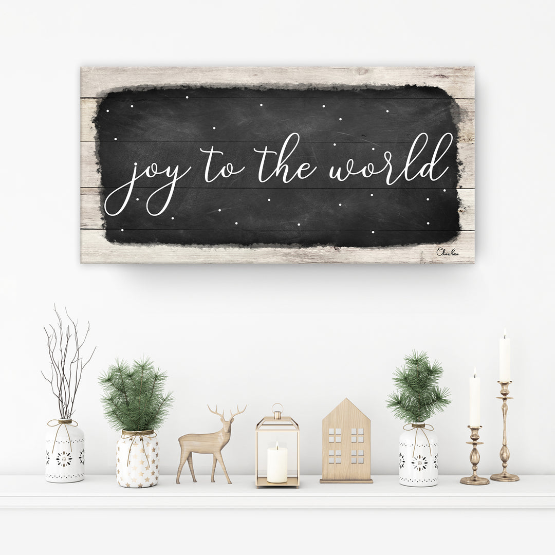 'Joy to the World' Holiday Canvas Wall Art