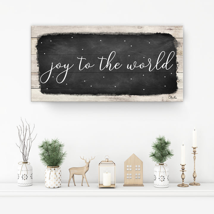 'Joy to the World' Holiday Canvas Wall Art