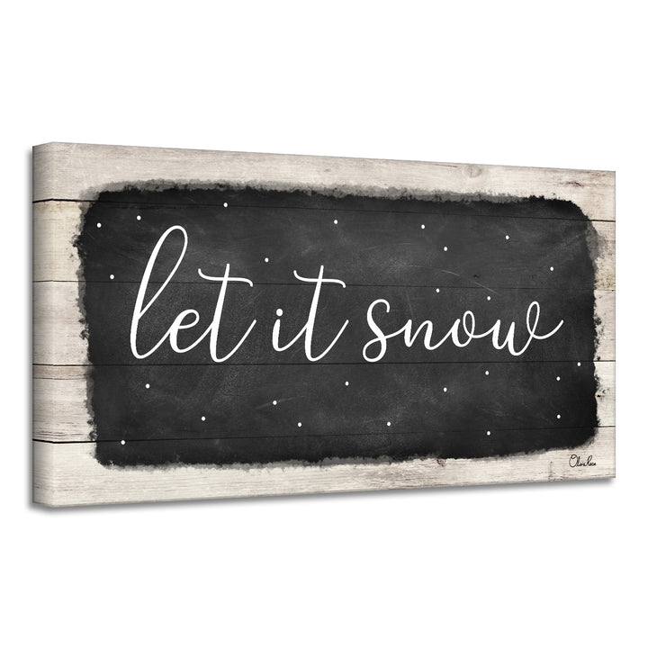 'Let it Snow' Holiday Canvas Wall Art