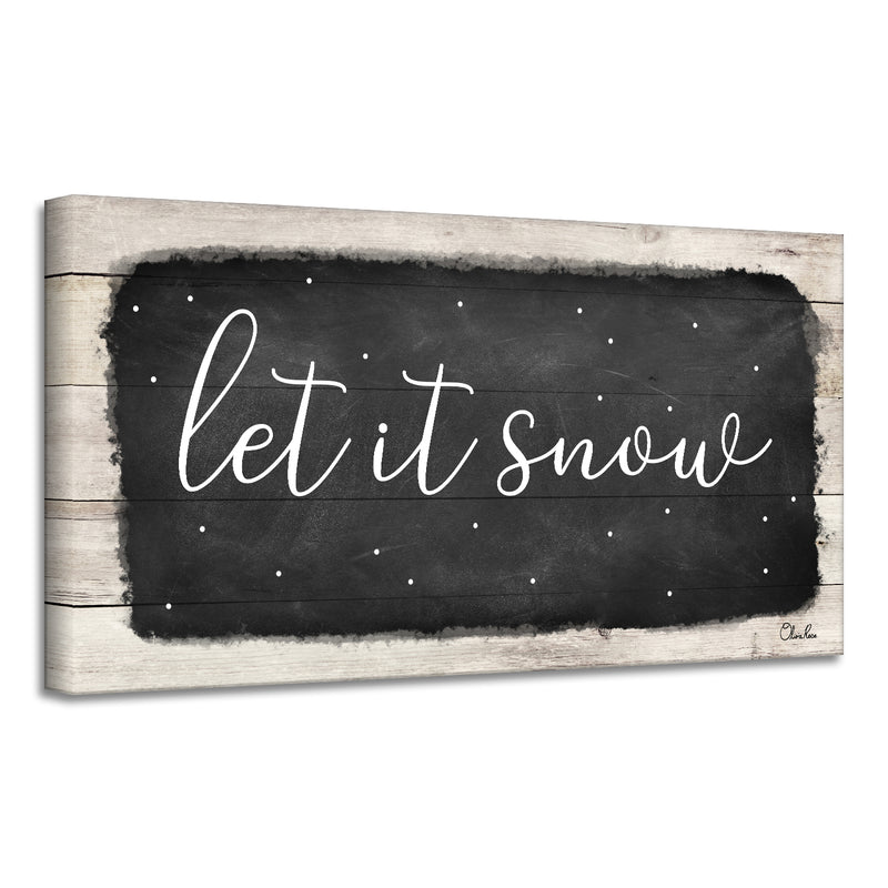 'Let it Snow' Holiday Canvas Wall Art