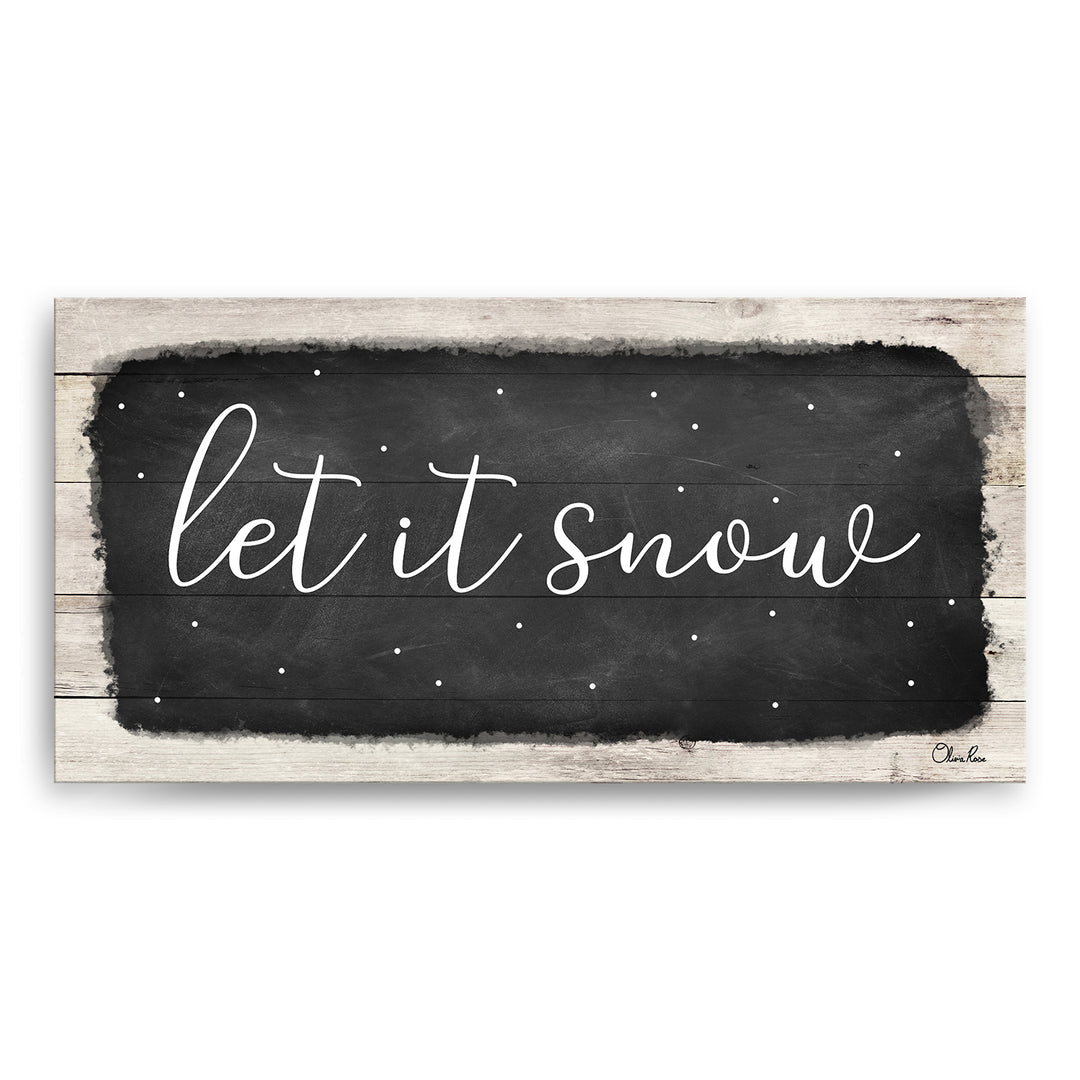'Let it Snow' Holiday Canvas Wall Art