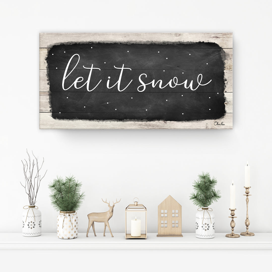 'Let it Snow' Holiday Canvas Wall Art