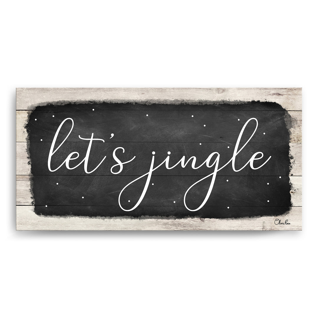 'Let's Jingle' Holiday Canvas Wall Art