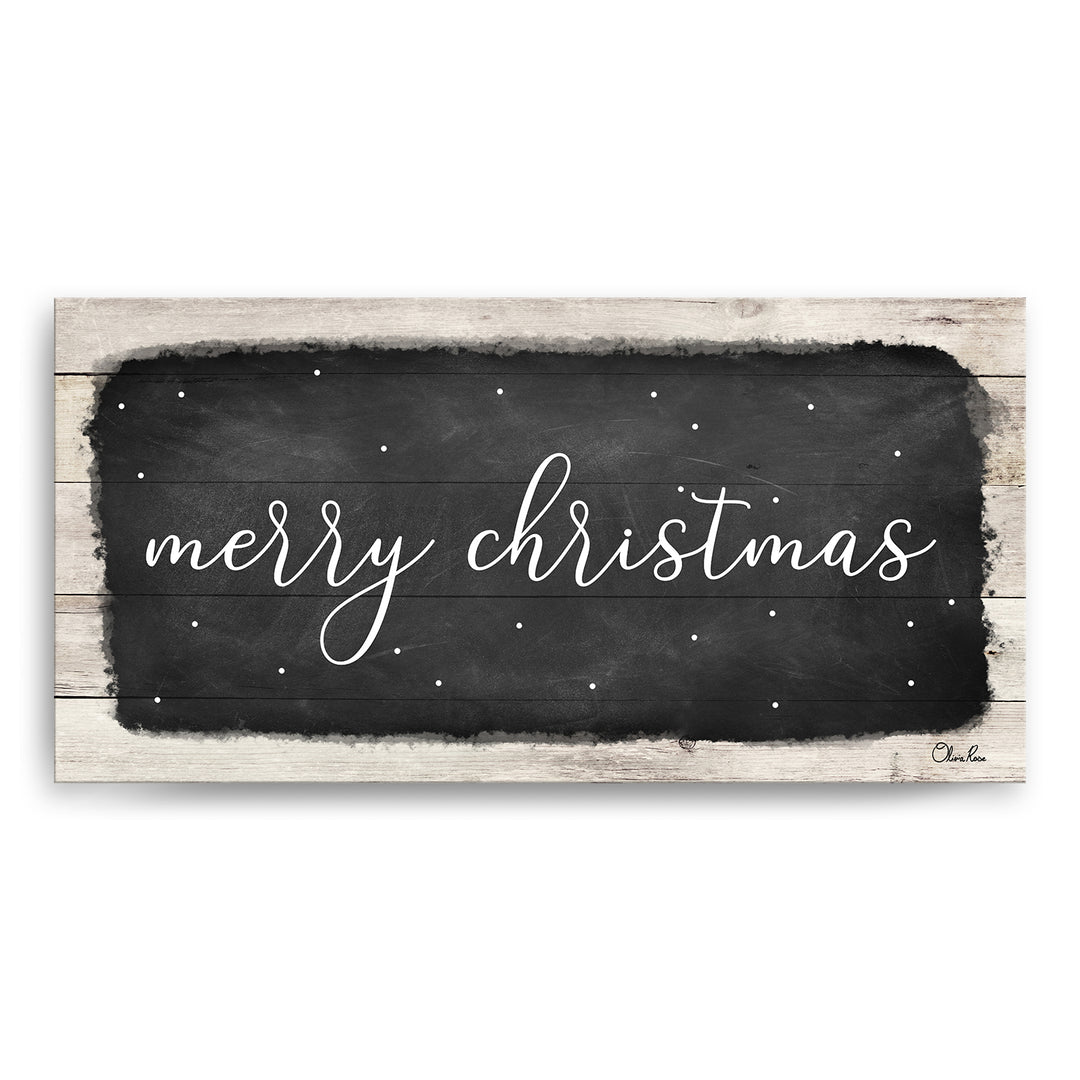 'Merry Christmas I' Holiday Canvas Wall Art