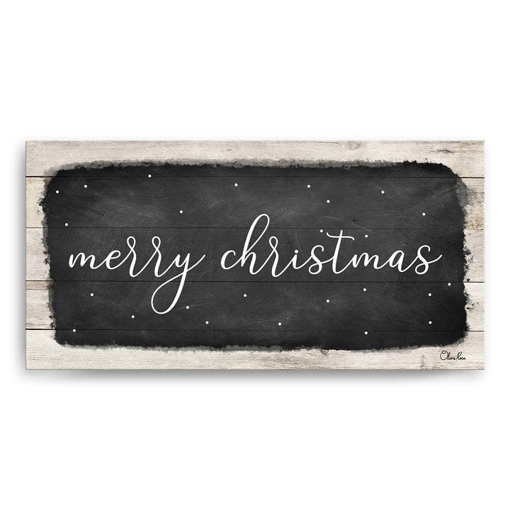 'Merry Christmas I' Holiday Canvas Wall Art