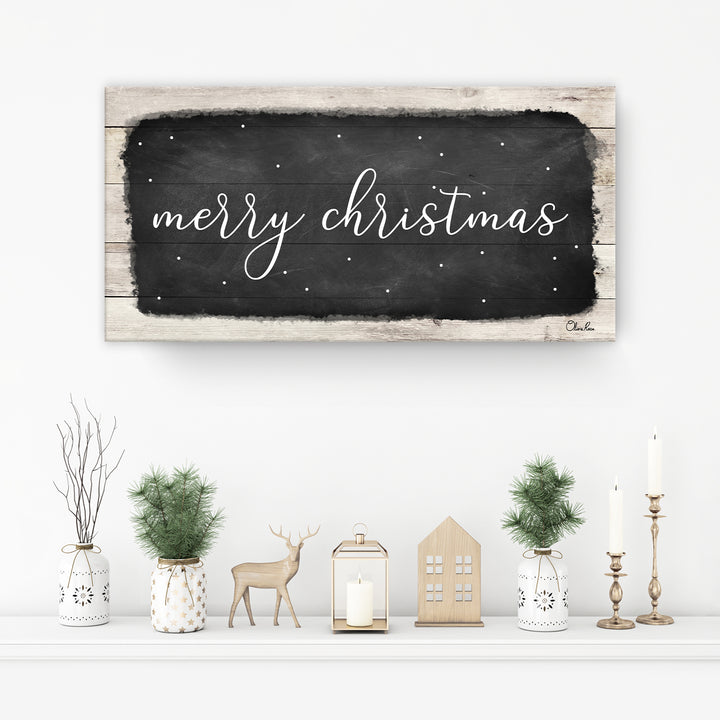 'Merry Christmas I' Holiday Canvas Wall Art