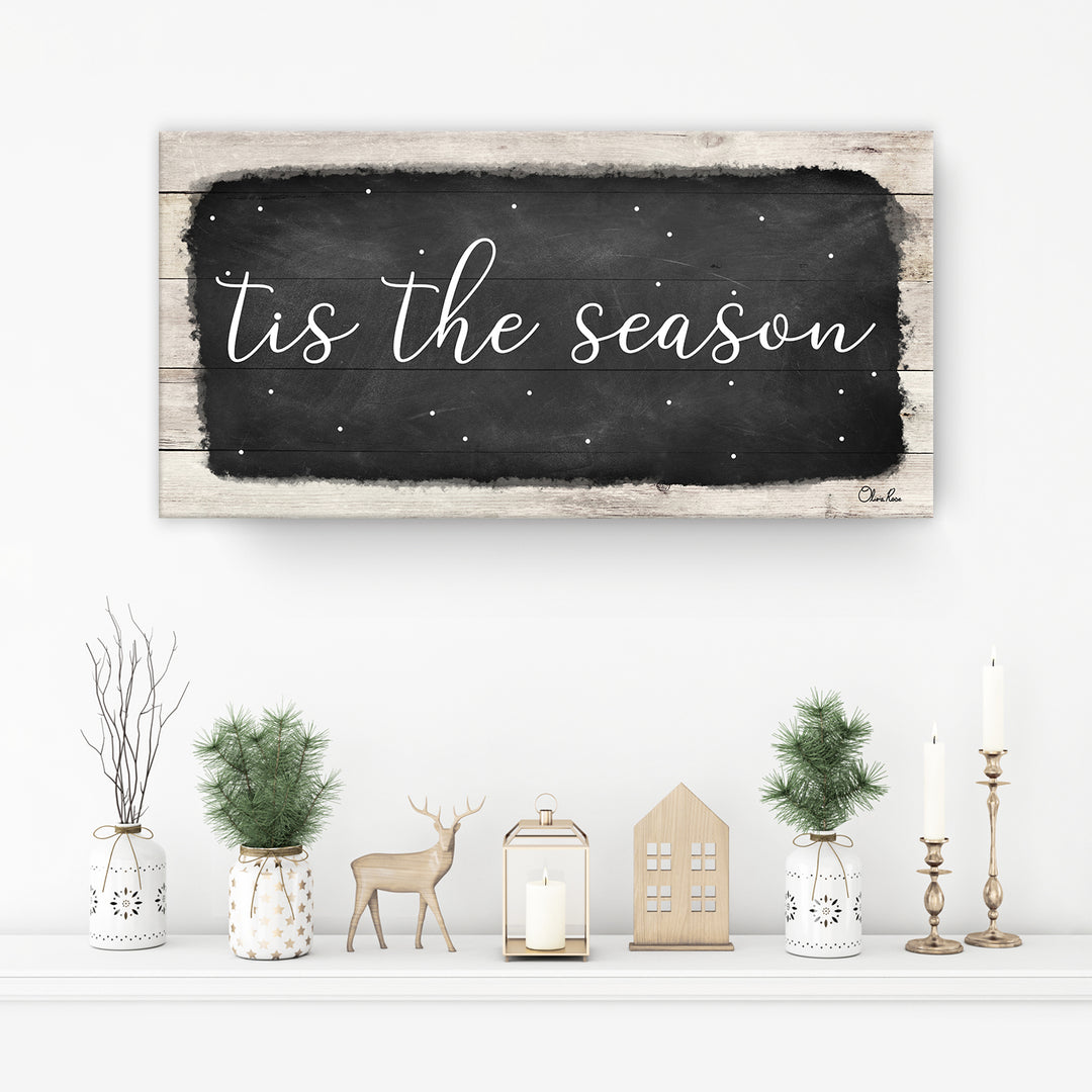 'Tis the Season' Holiday Canvas Wall Art