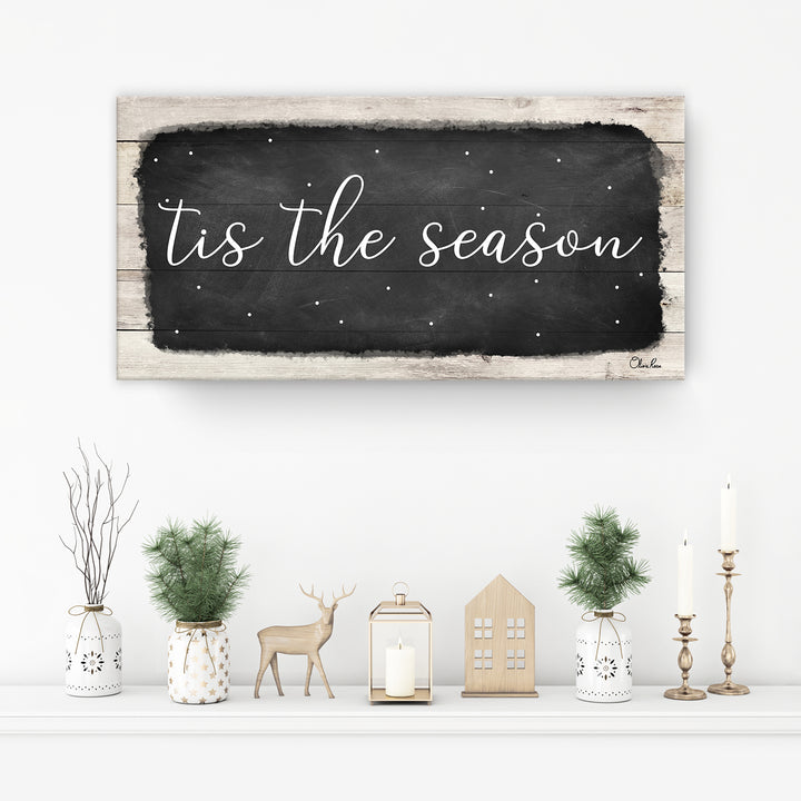 'Tis the Season' Holiday Canvas Wall Art