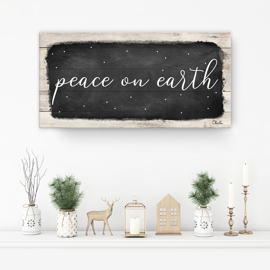 'Peace on Earth I' Holiday Canvas Wall Art