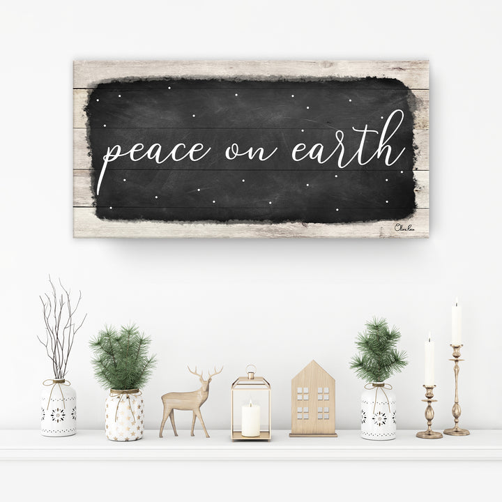 'Peace on Earth I' Holiday Canvas Wall Art