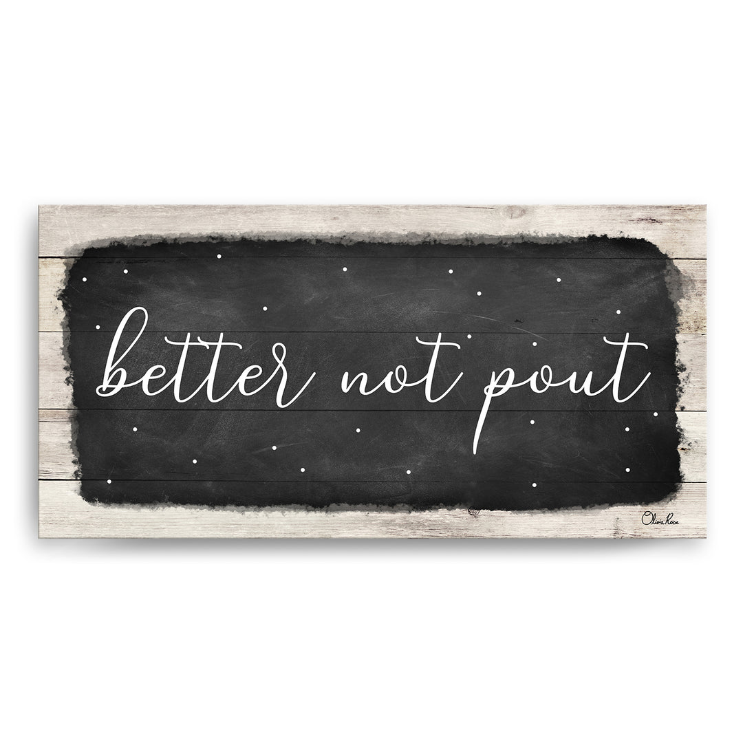 'Better Not Pout' Holiday Canvas Wall Art