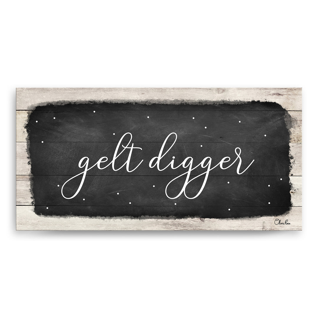 'Gelt Digger' Hanukkah Canvas Wall Art