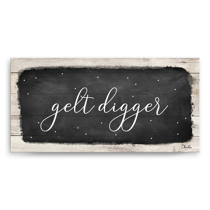 'Gelt Digger' Hanukkah Canvas Wall Art