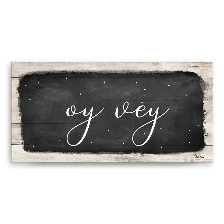 'Oy Vey I' Hanukkah Canvas Wall Art