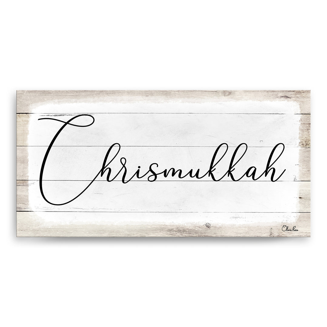 'Chrismukkah' Hanukkah Canvas Wall Art