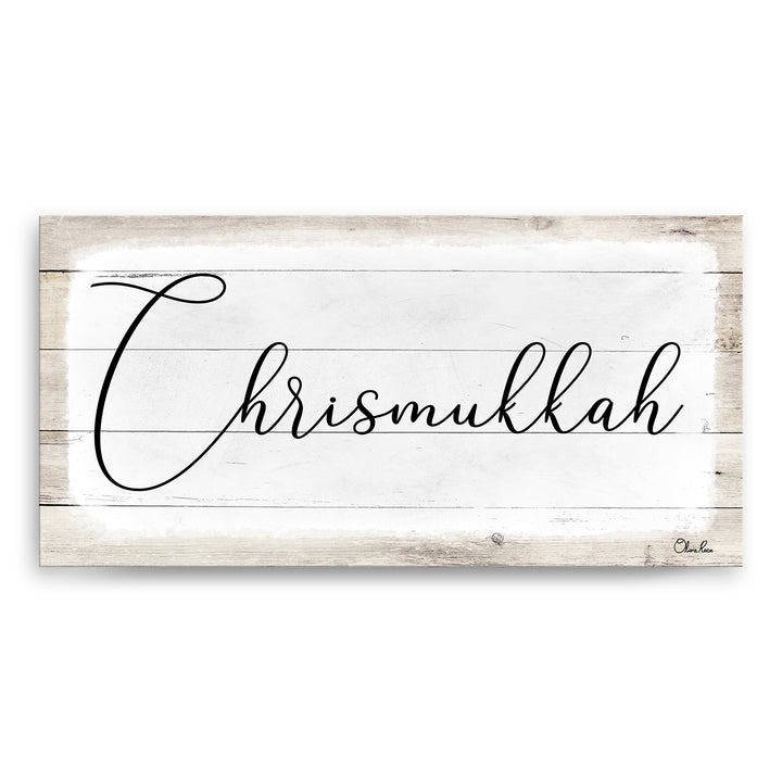 'Chrismukkah' Hanukkah Canvas Wall Art