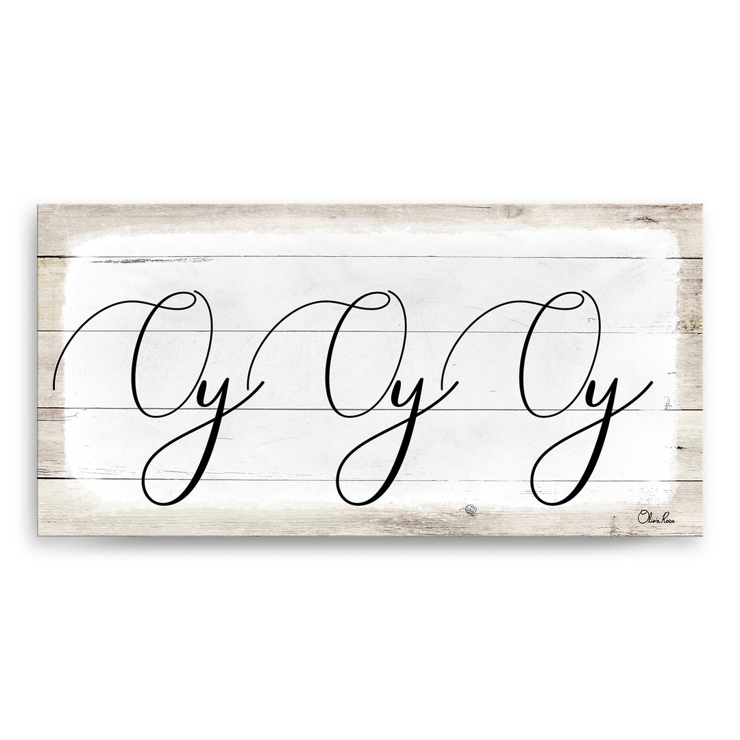 'Oy Oy Oy II' Hanukkah Canvas Wall Art