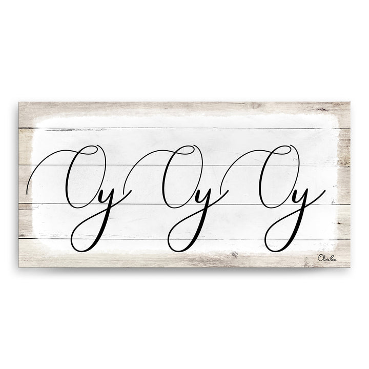 'Oy Oy Oy II' Hanukkah Canvas Wall Art