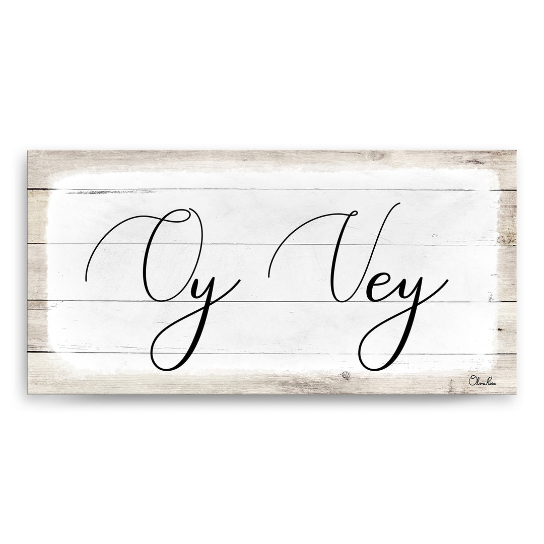 'Oy Vey II' Hanukkah Canvas Wall Art