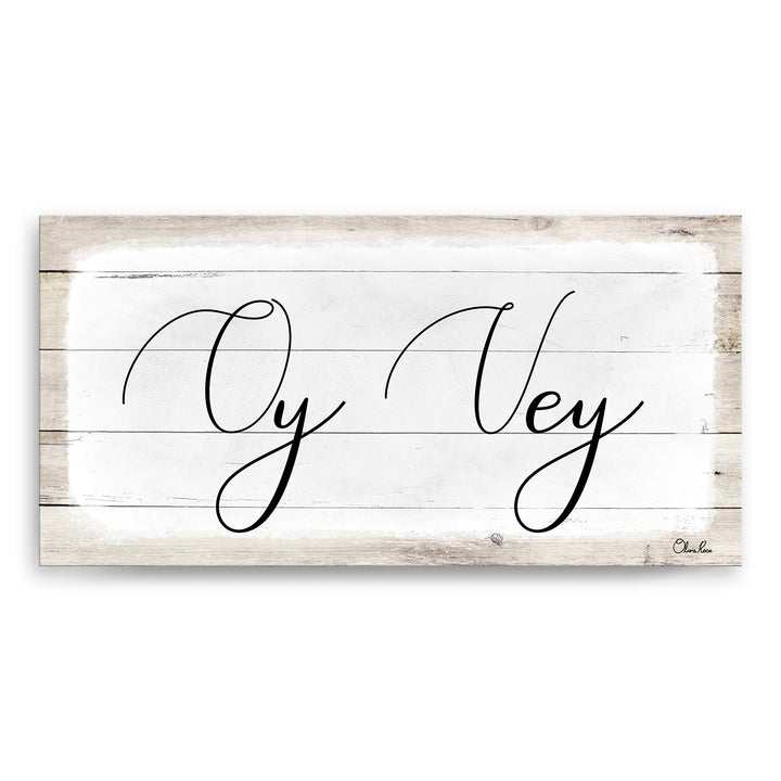'Oy Vey II' Hanukkah Canvas Wall Art