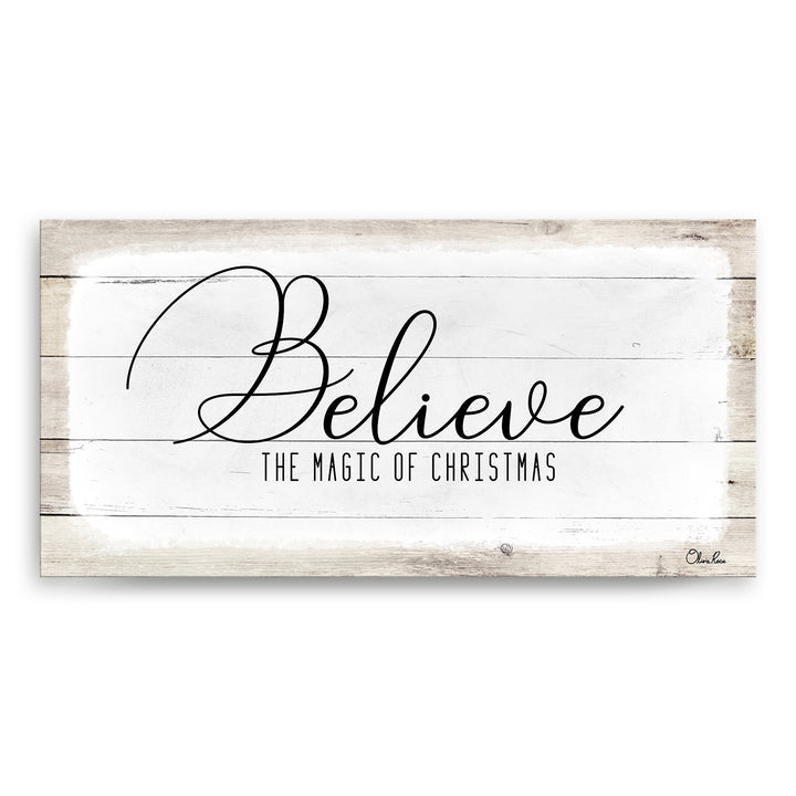 'Believe II' Holiday Canvas Wall Art