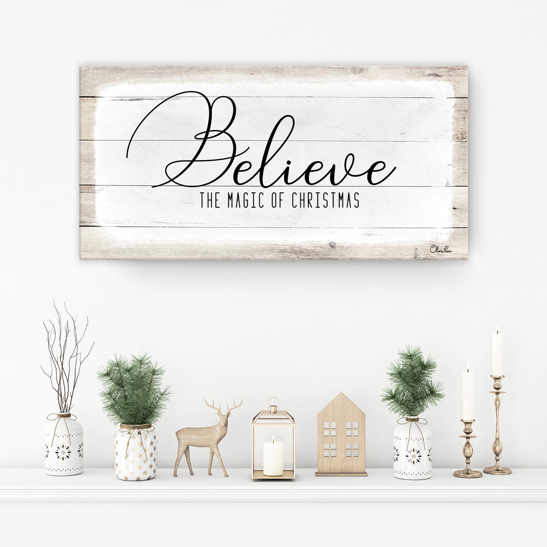 'Believe II' Holiday Canvas Wall Art